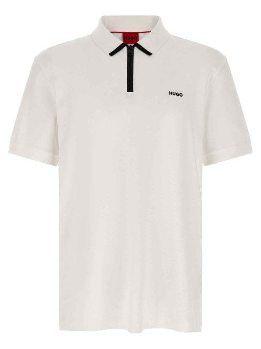 White Cotton Polo Shirt