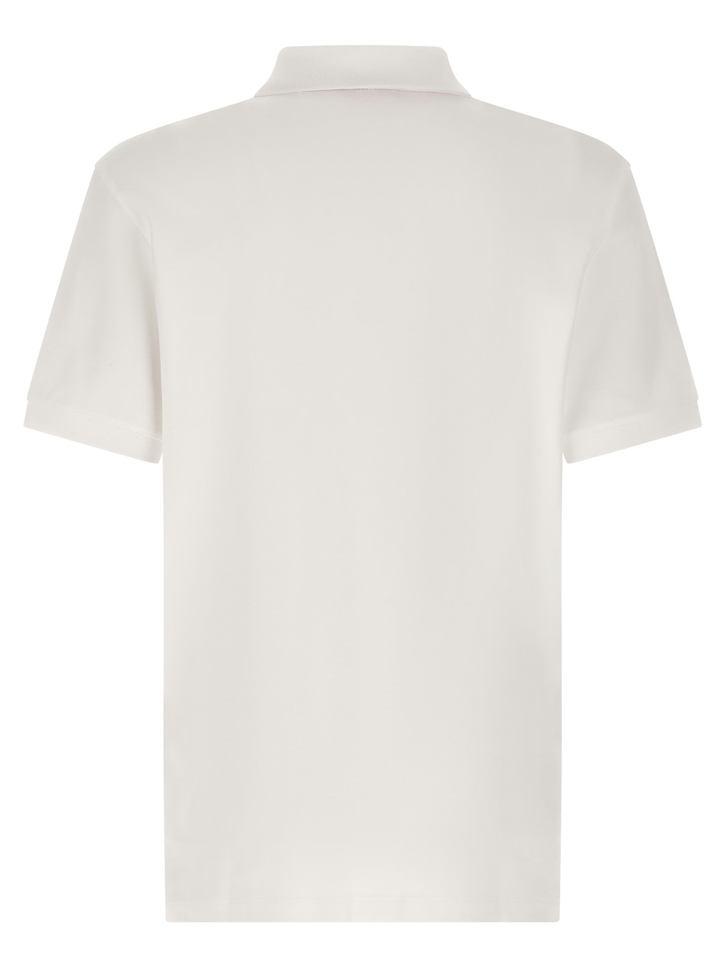 White Cotton Polo Shirt