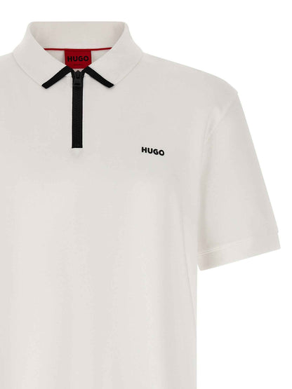 White Cotton Polo Shirt