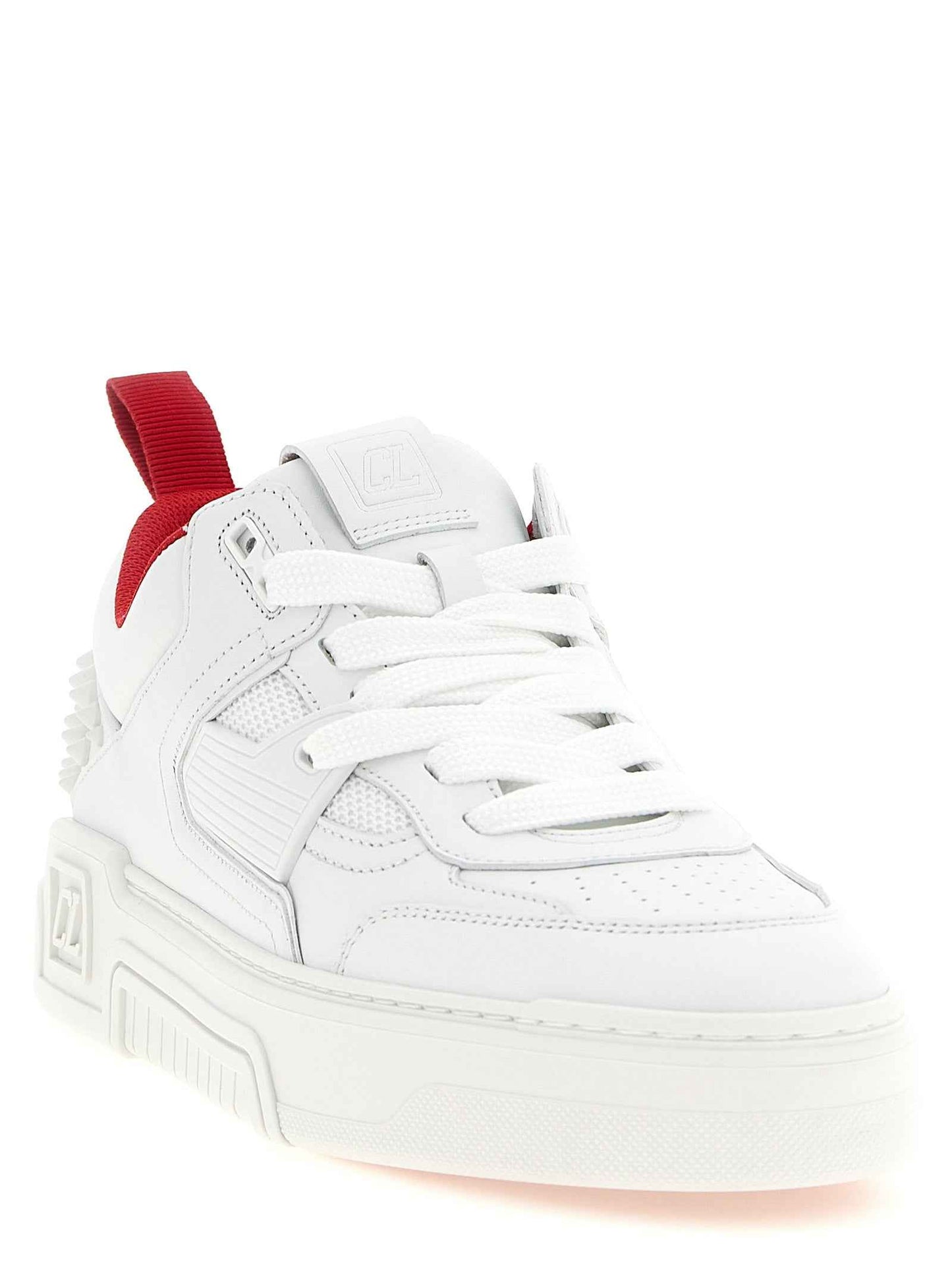 White Calfskin Athletic Sneakers