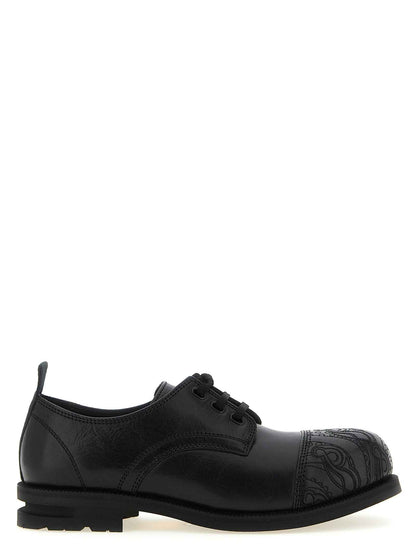 Black Calfskin Oxfords And Derbies