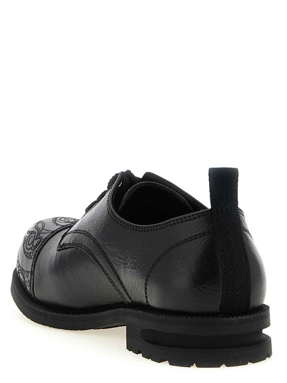 Black Calfskin Oxfords And Derbies