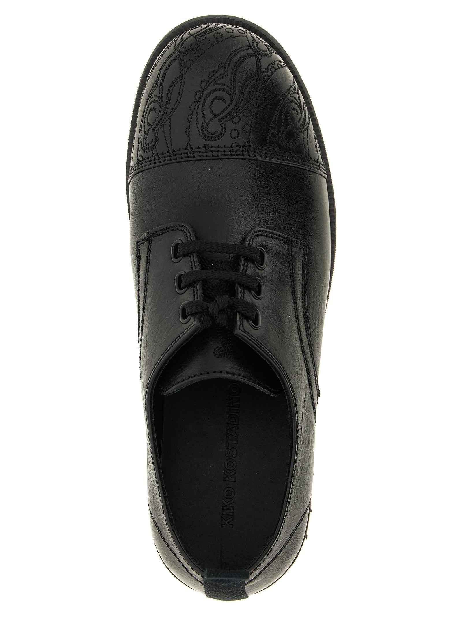 Black Calfskin Oxfords And Derbies