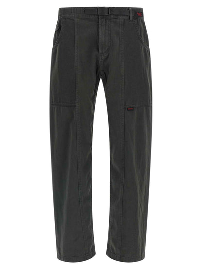 Gray Cotton Cargo Pants