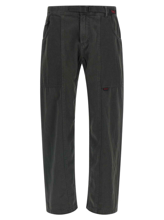 Gray Cotton Cargo Pants