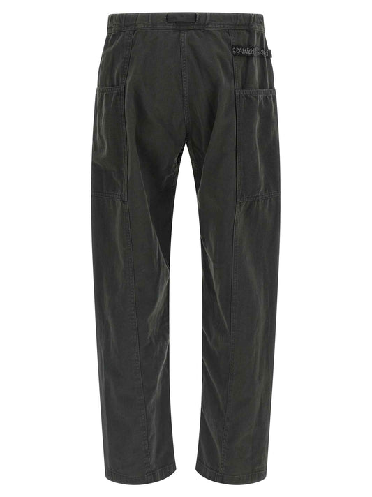 Gray Cotton Cargo Pants