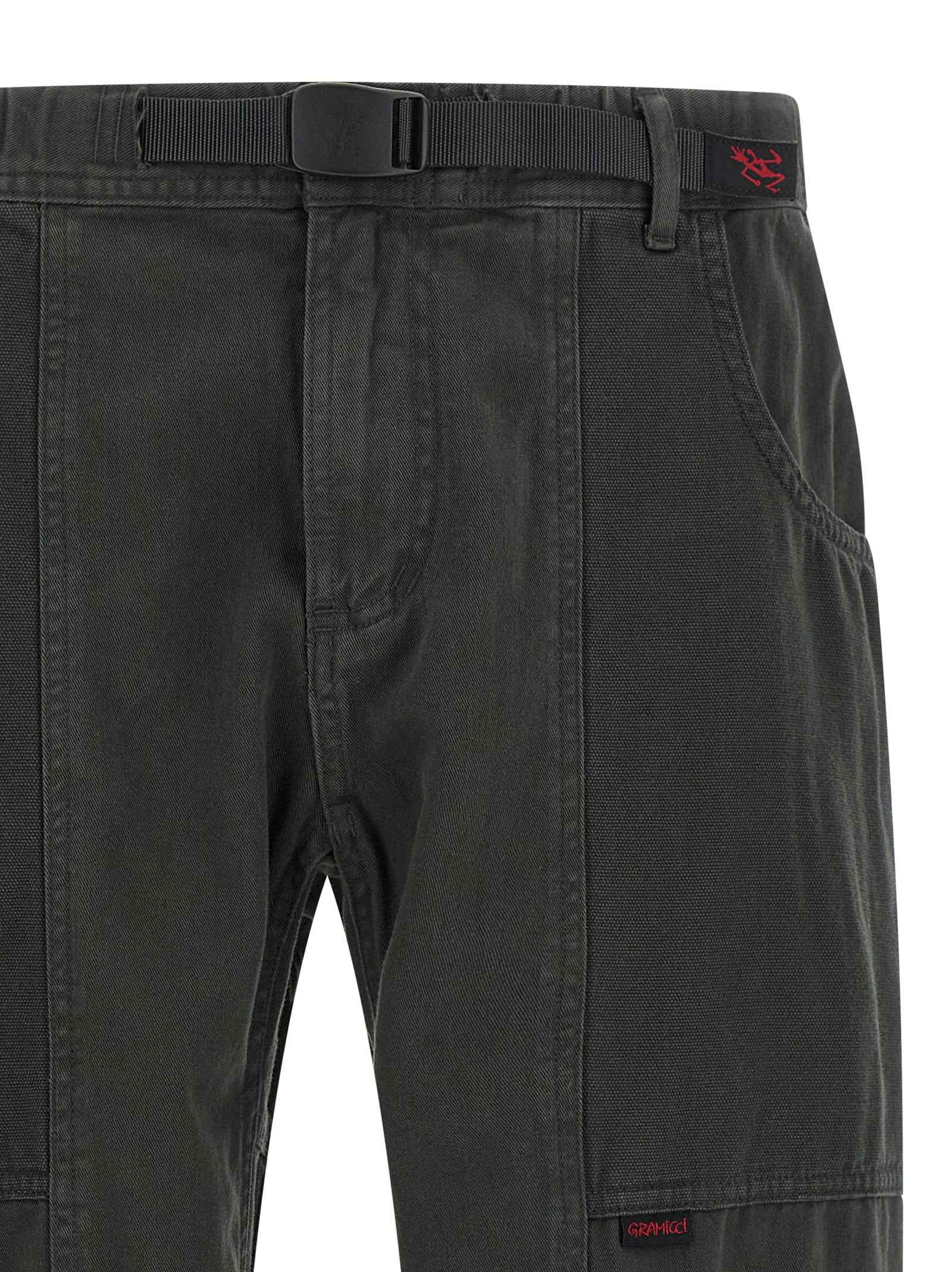 Gray Cotton Cargo Pants
