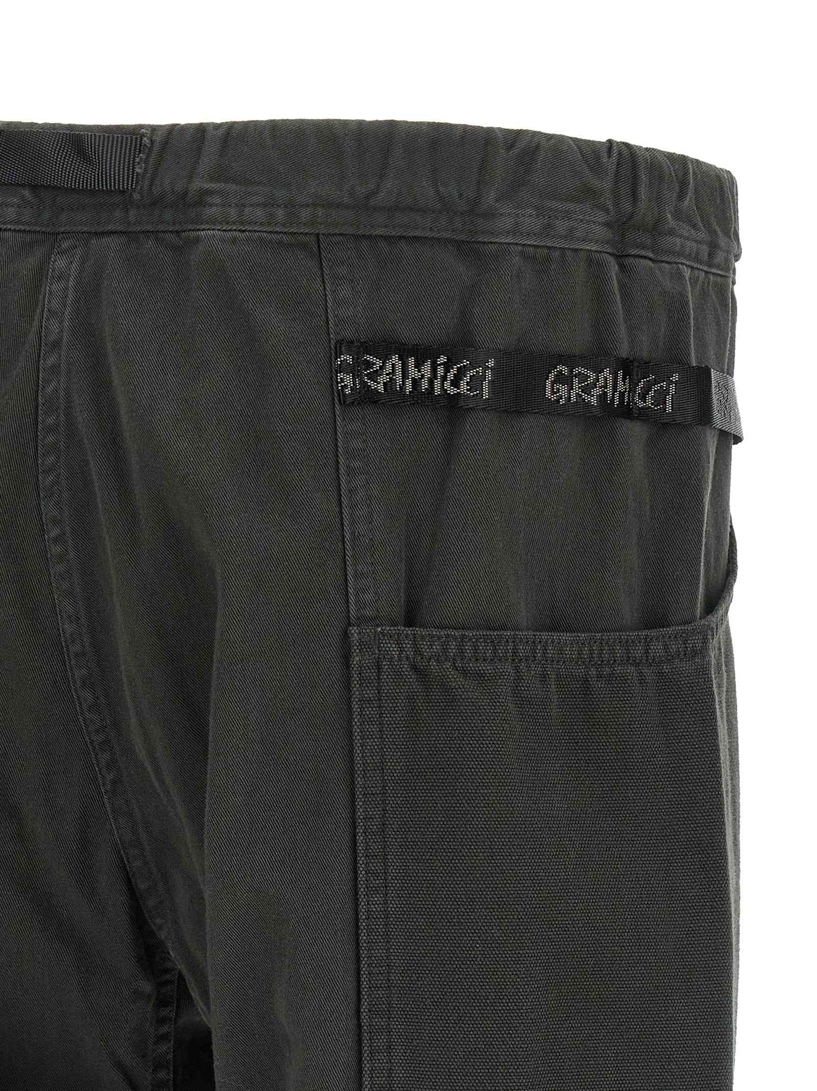 Gray Cotton Cargo Pants