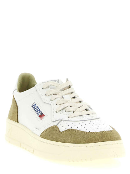 Bicolor Cowhide Low Top Sneakers