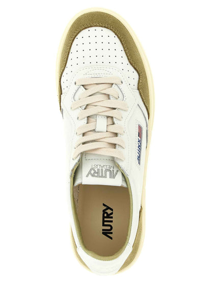 Bicolor Cowhide Low Top Sneakers