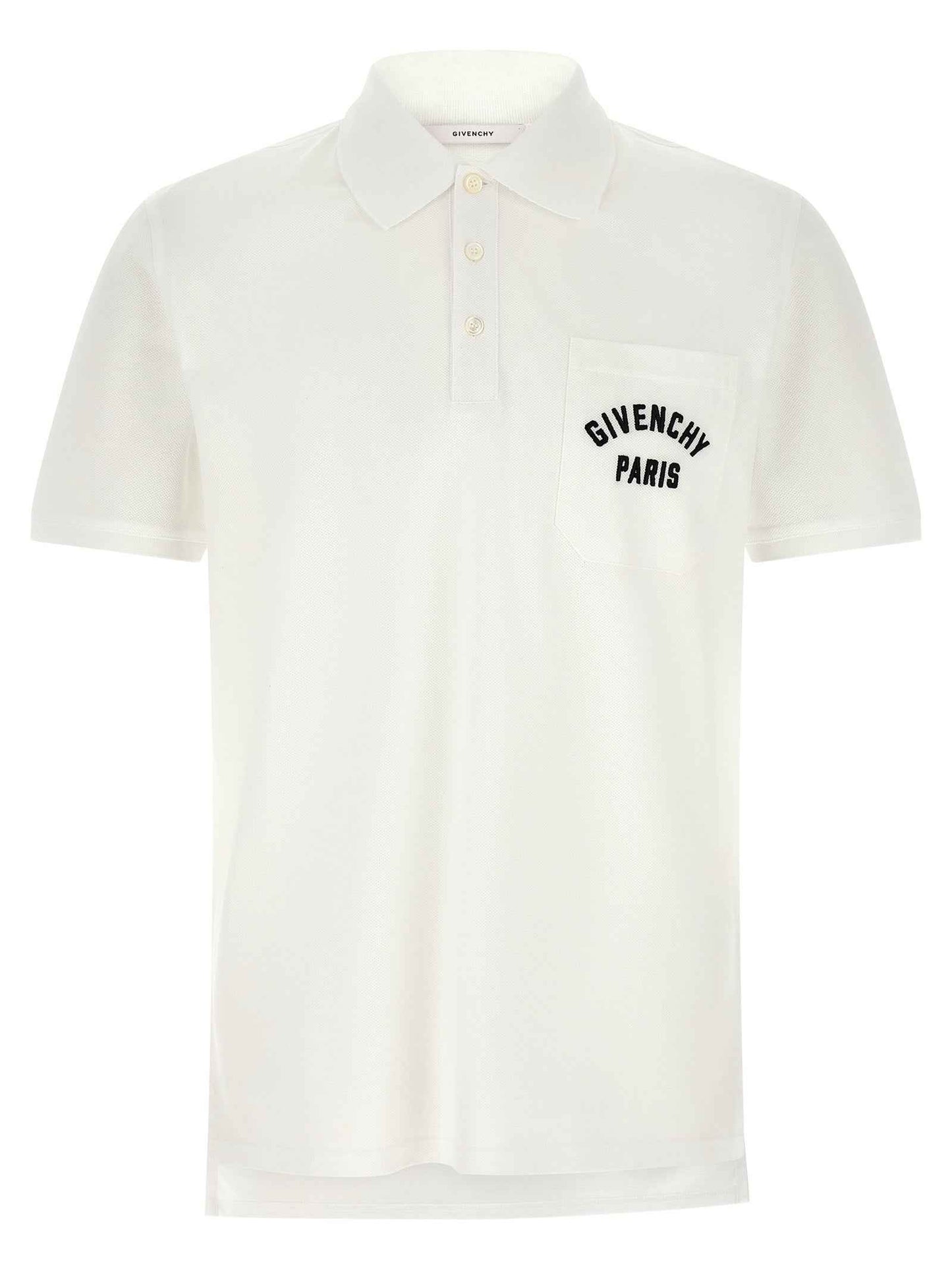 White Cotton Polo Shirt