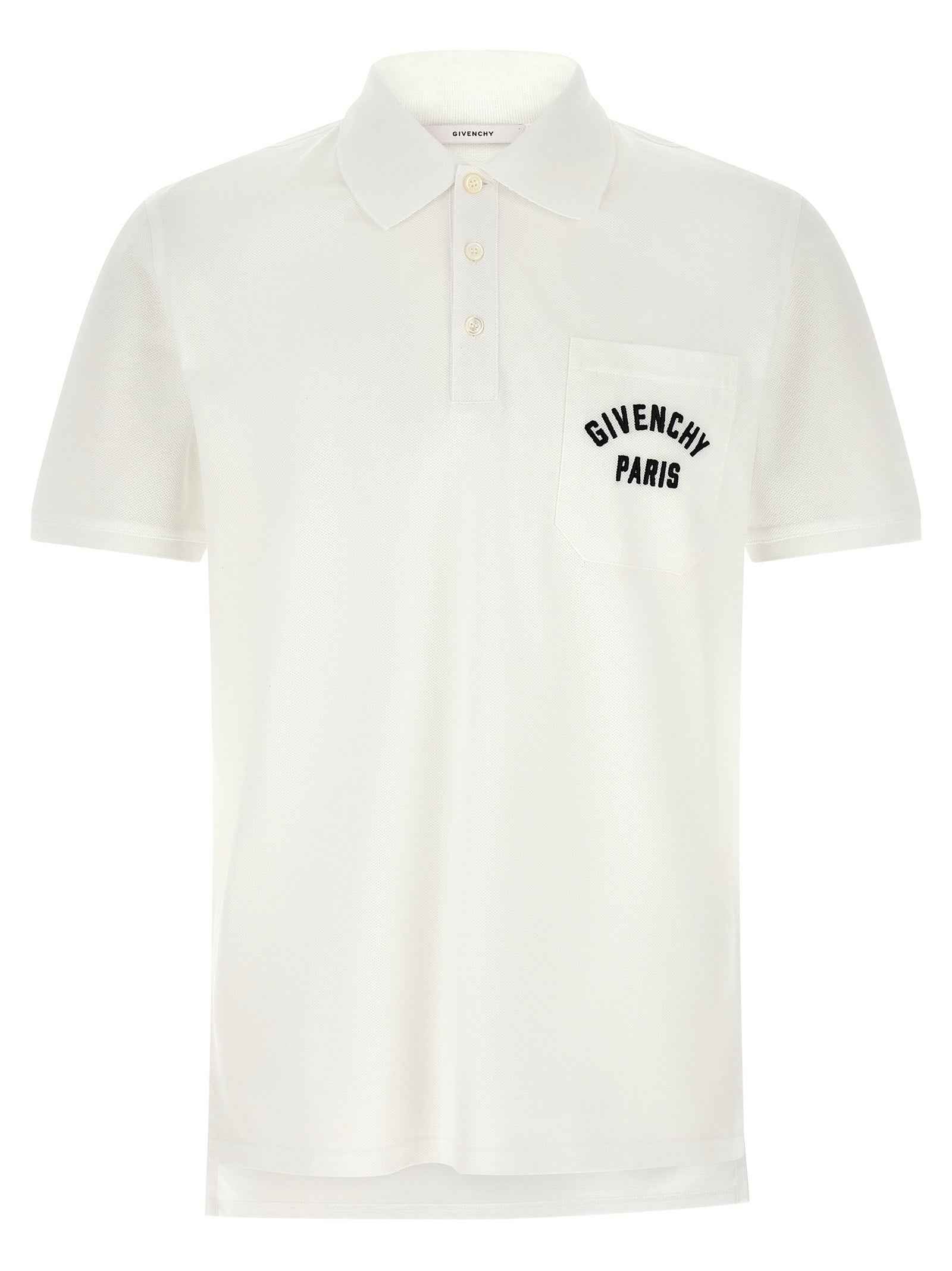 White Cotton Polo Shirt