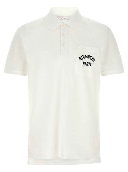 White Cotton Polo Shirt