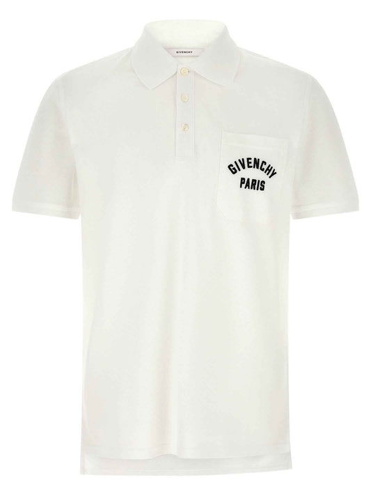 White Cotton Polo Shirt