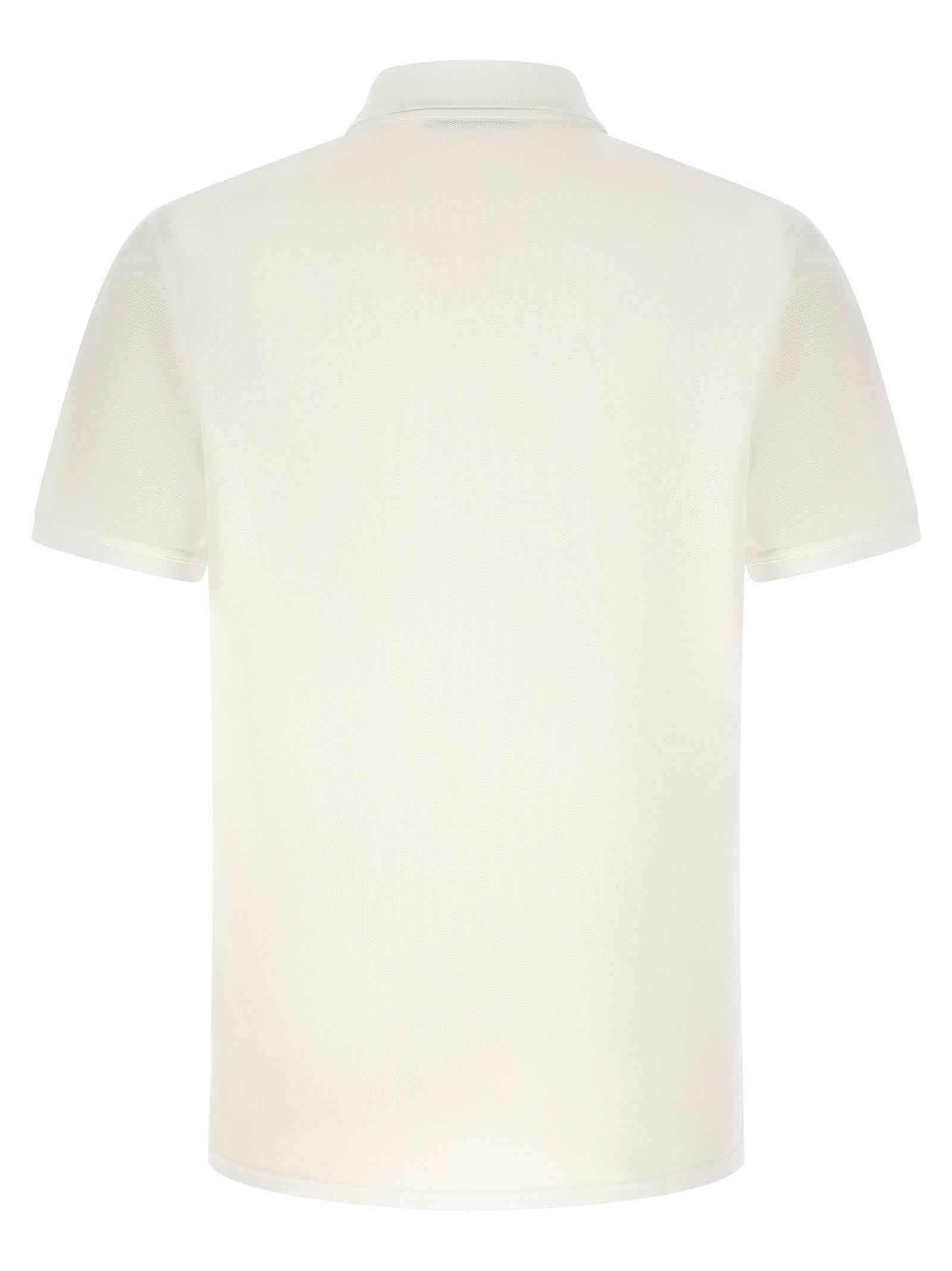 White Cotton Polo Shirt