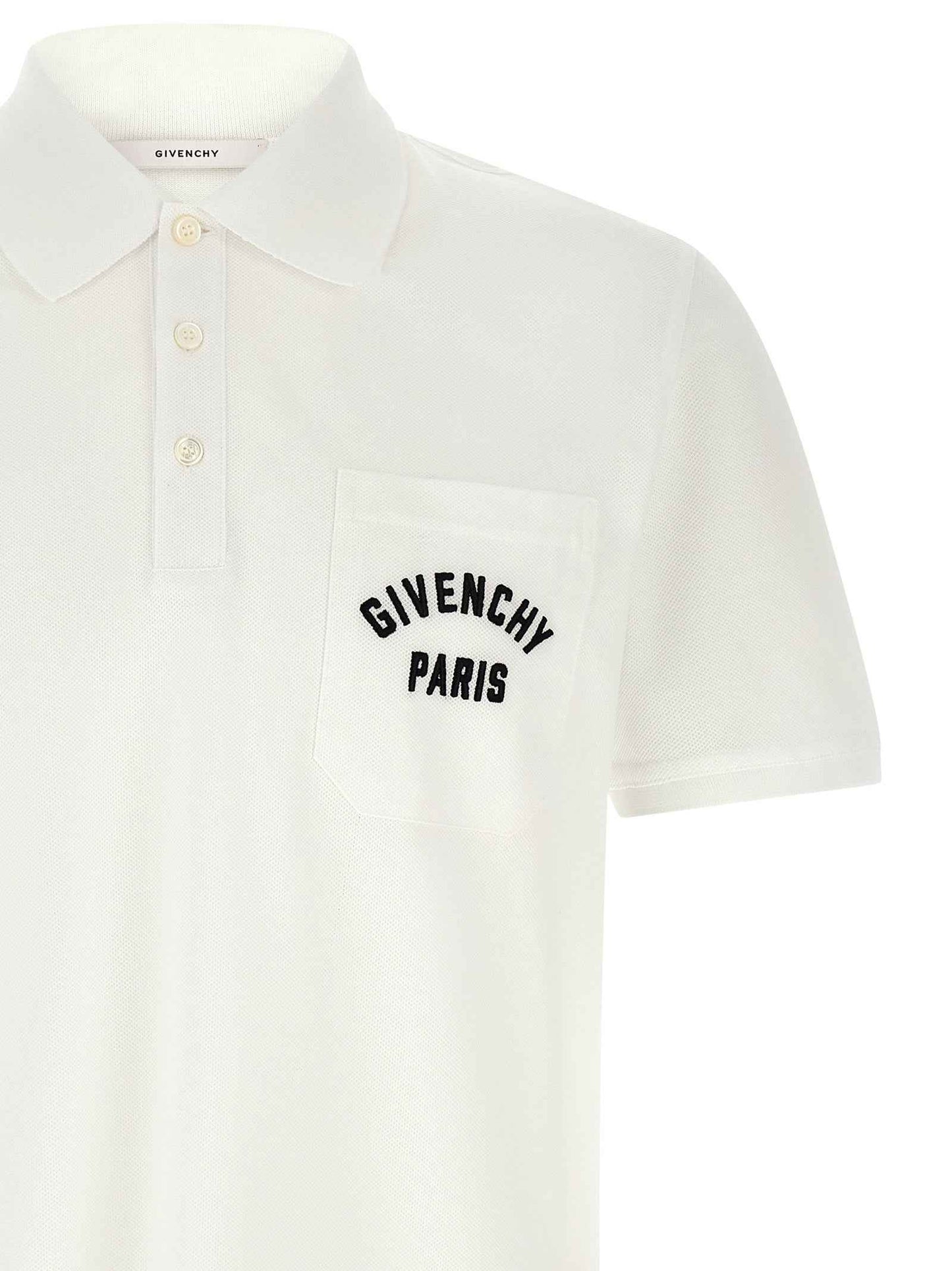 White Cotton Polo Shirt