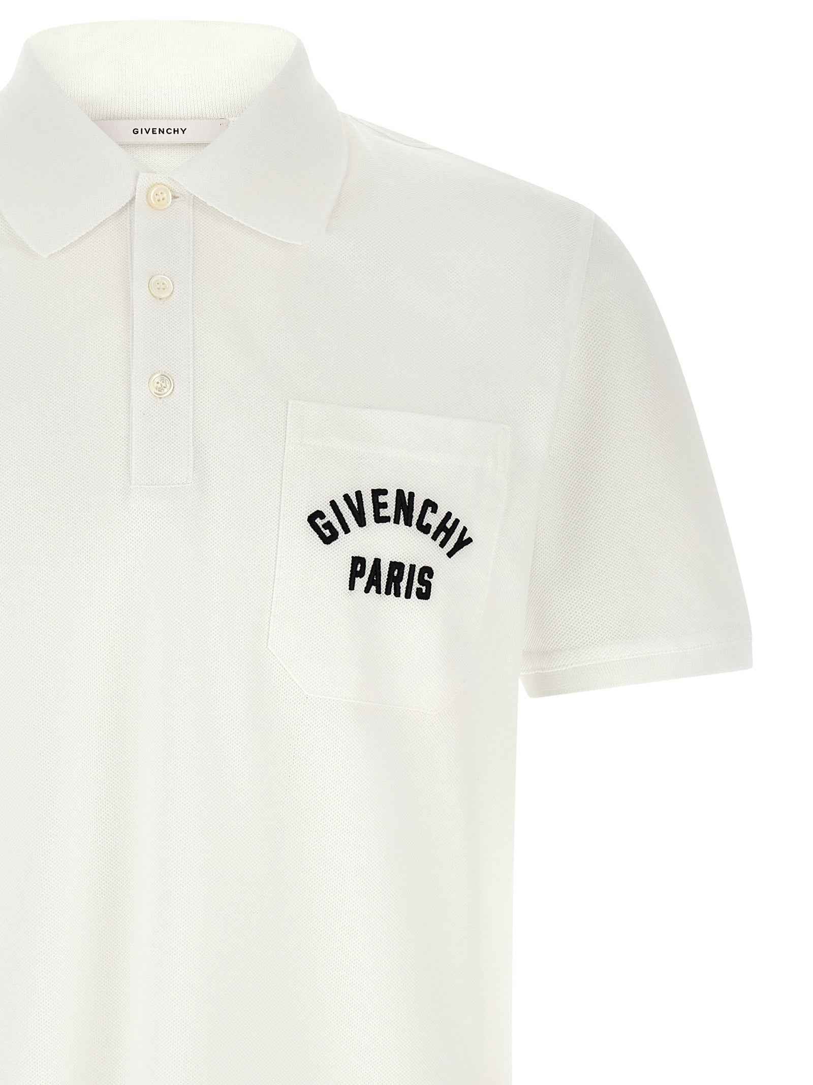 White Cotton Polo Shirt