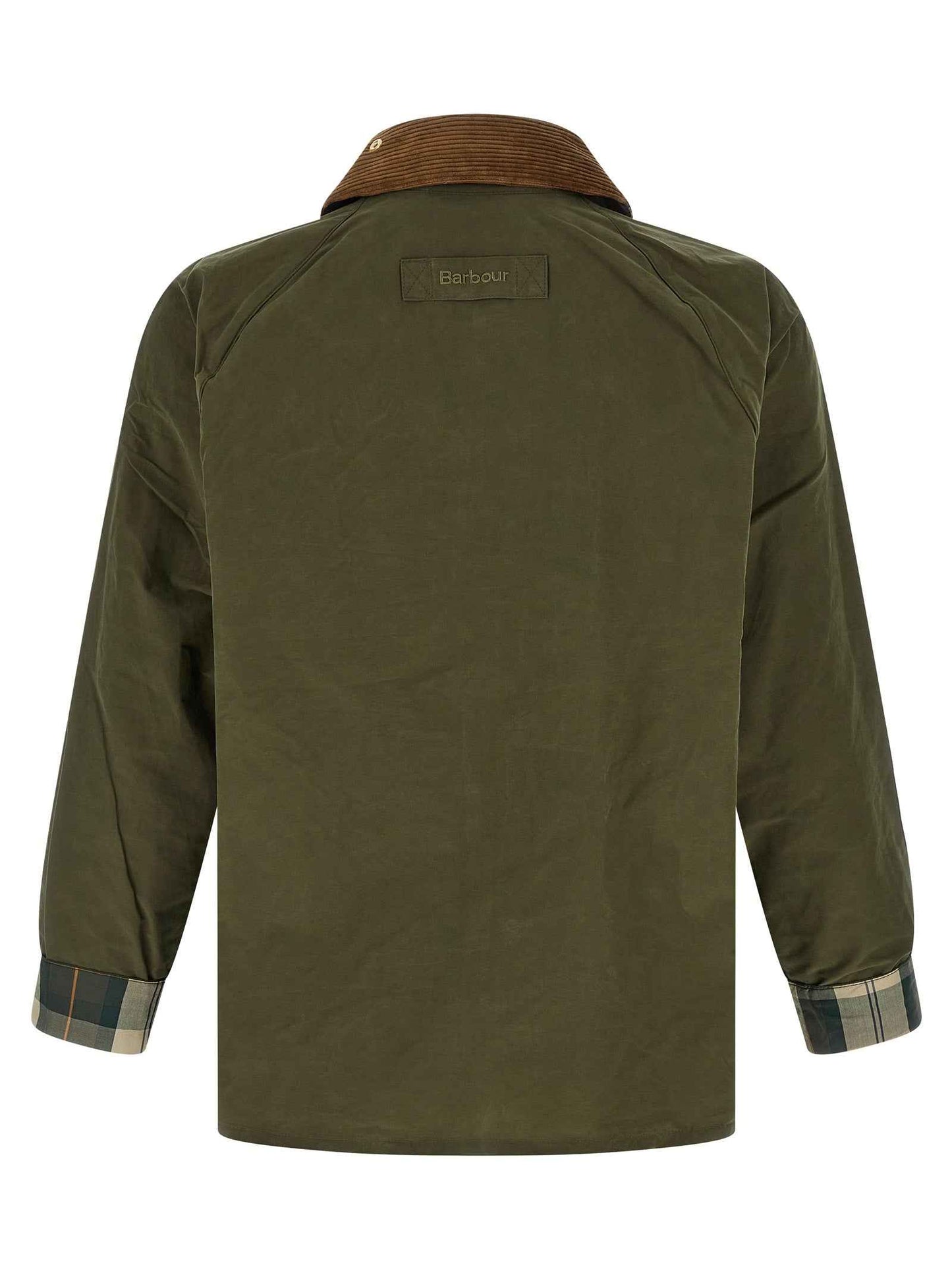 Bicolor Cotton Full-Length Jacket