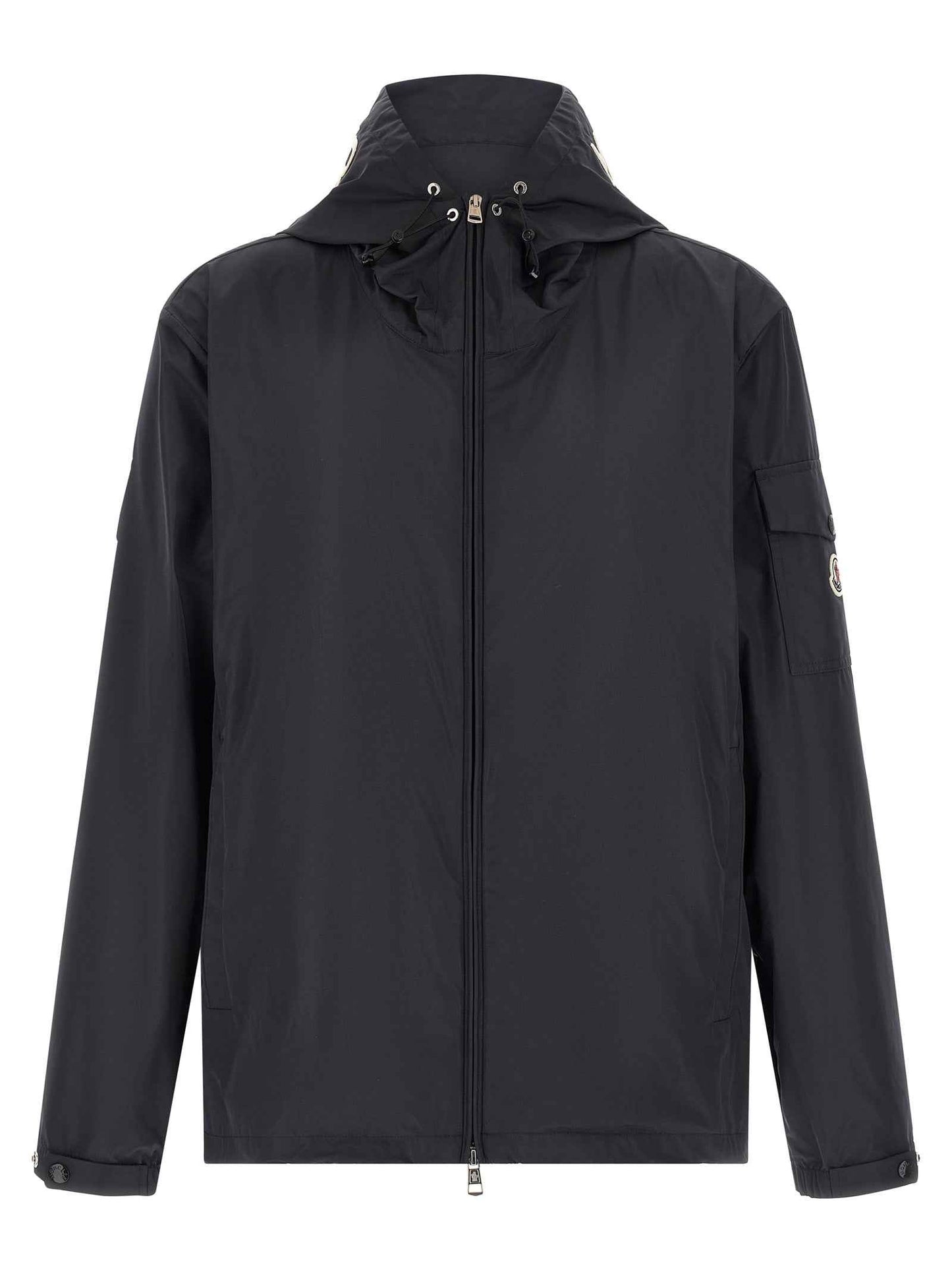 Blue Polyester Shell Jacket