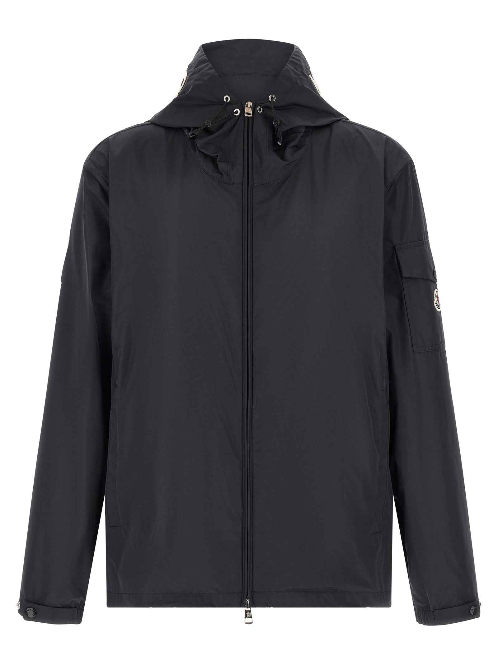 Blue Polyester Shell Jacket