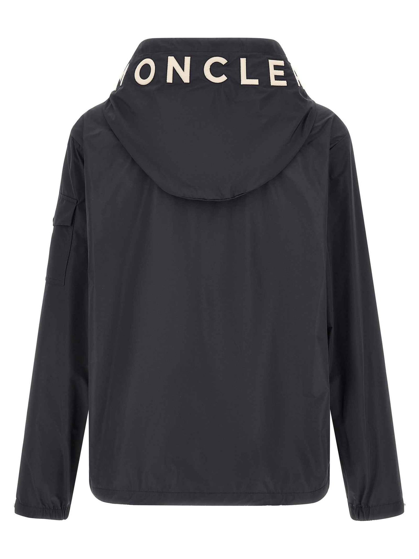 Blue Polyester Shell Jacket