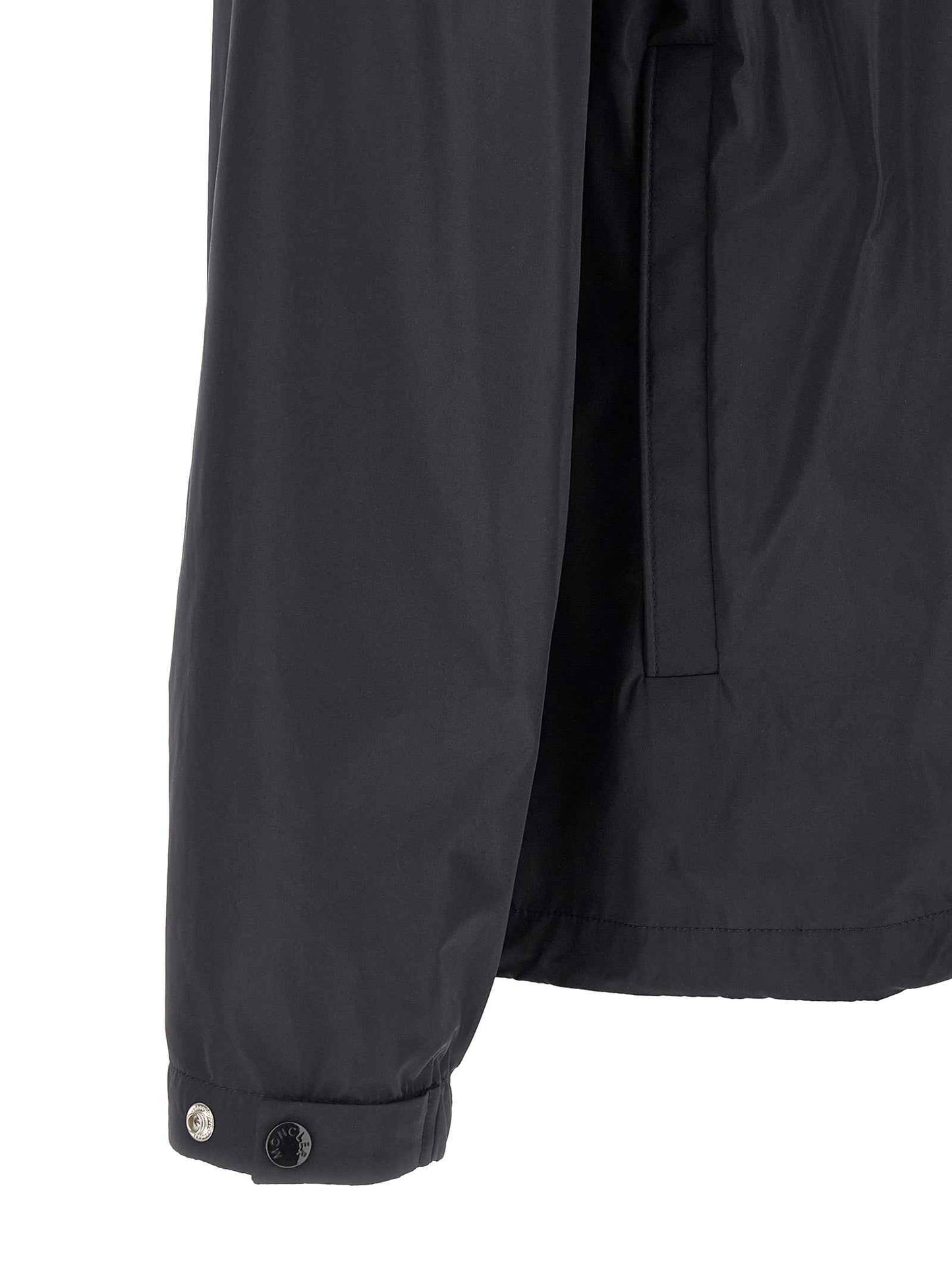 Blue Polyester Shell Jacket