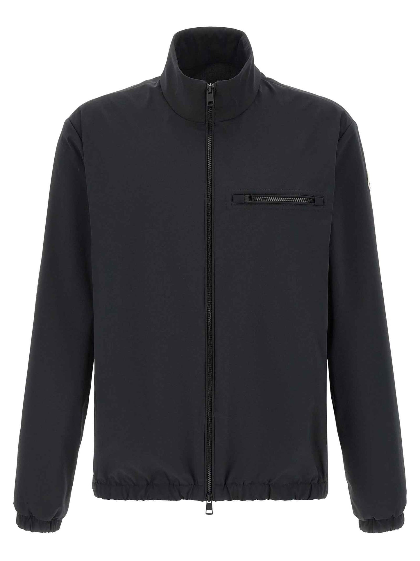 Black Polyester Shell Jacket