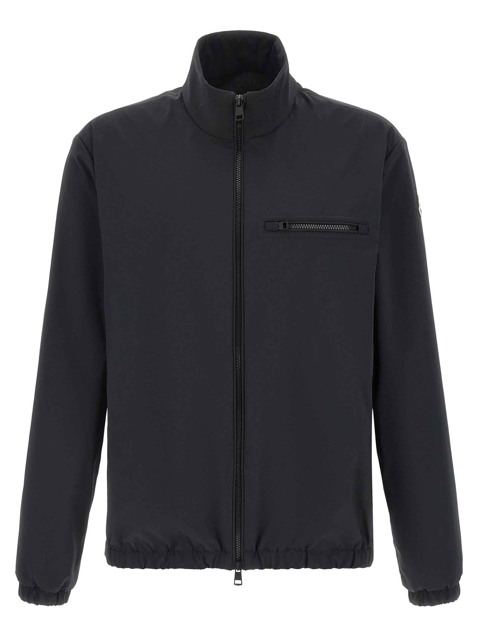 Black Polyester Shell Jacket