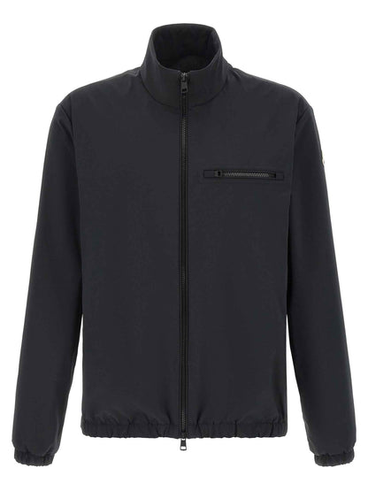 Black Polyester Shell Jacket