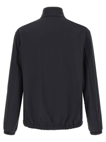 Black Polyester Shell Jacket