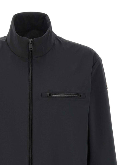 Black Polyester Shell Jacket