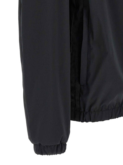 Black Polyester Shell Jacket