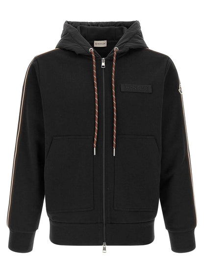 Black Polyamide Sweatshirt