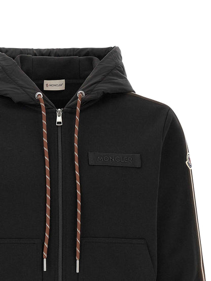 Black Polyamide Sweatshirt