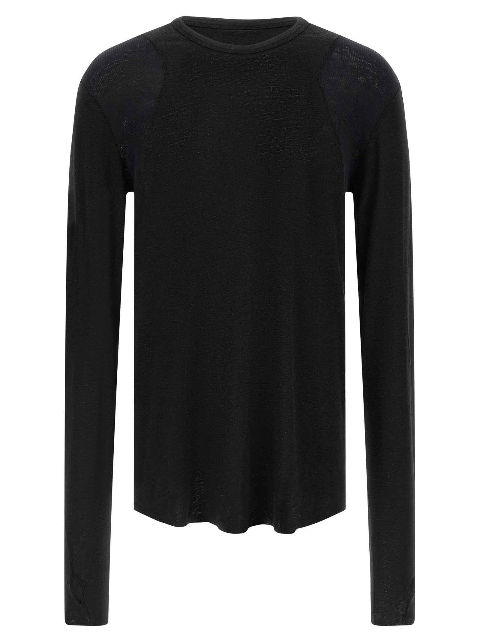 Black Viscose T-Shirt
