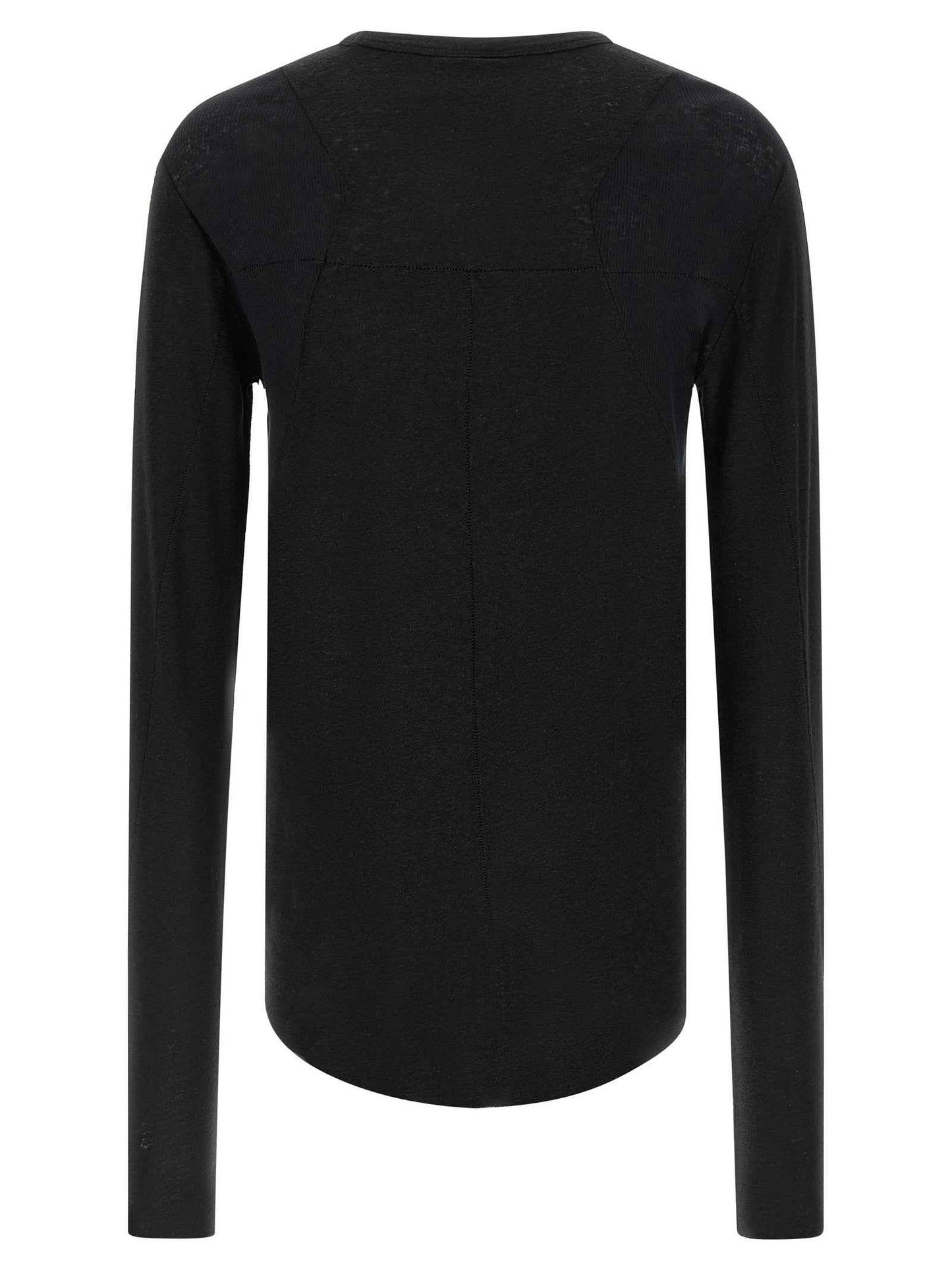Black Viscose T-Shirt