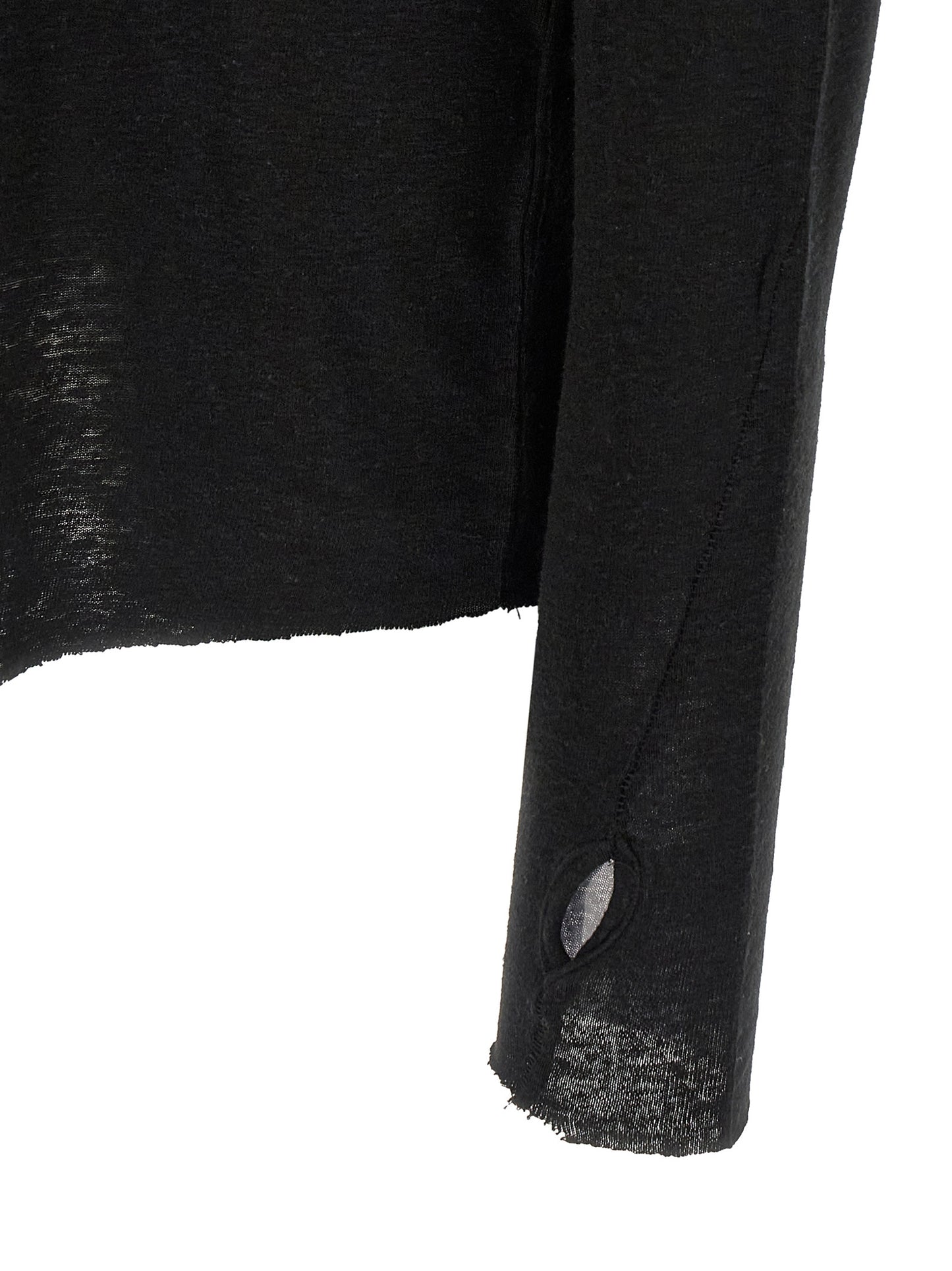 Black Viscose T-Shirt