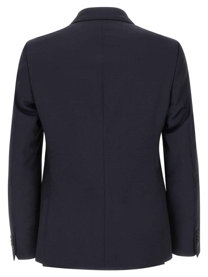 Blue Wool Two-Piece Suit