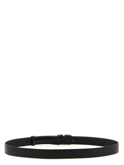 Black Calfskin Regular Belt