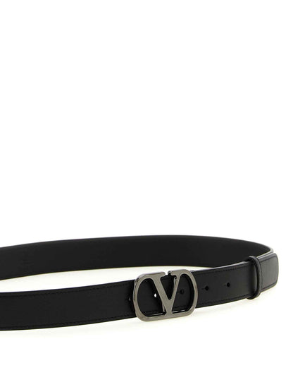 Black Calfskin Regular Belt
