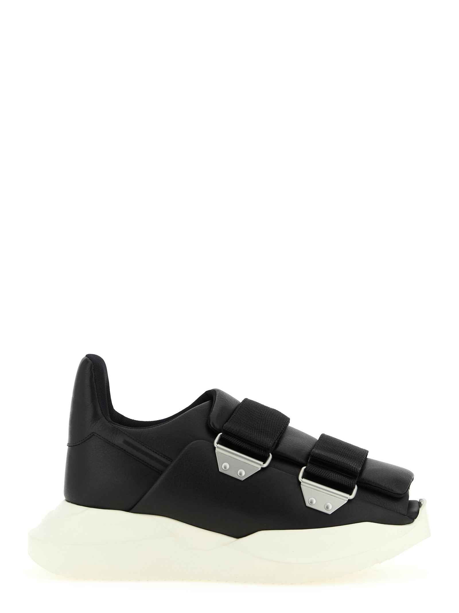 Black Calfskin Athletic Sneakers