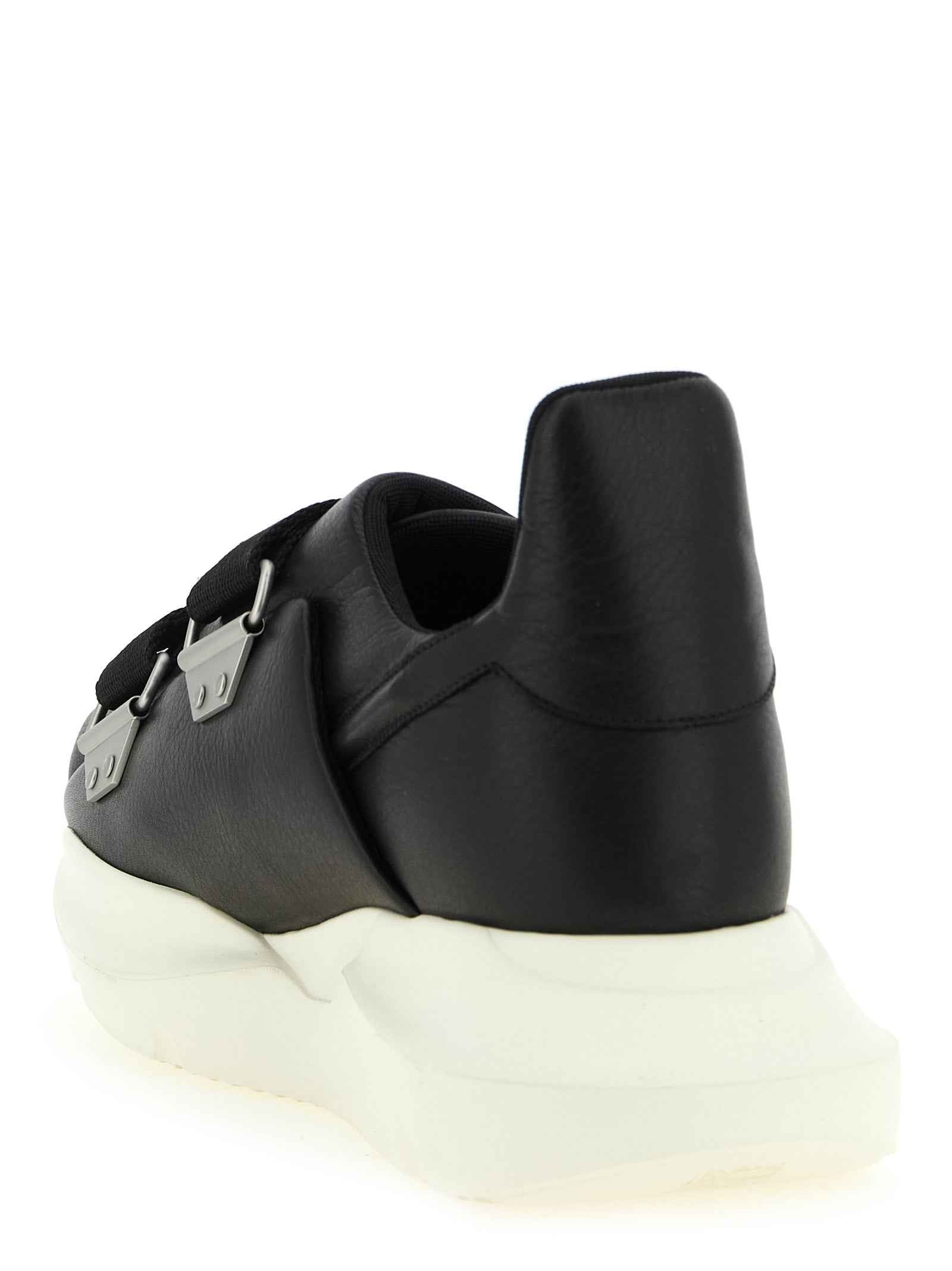 Black Calfskin Athletic Sneakers