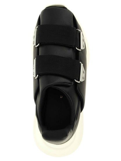 Black Calfskin Athletic Sneakers