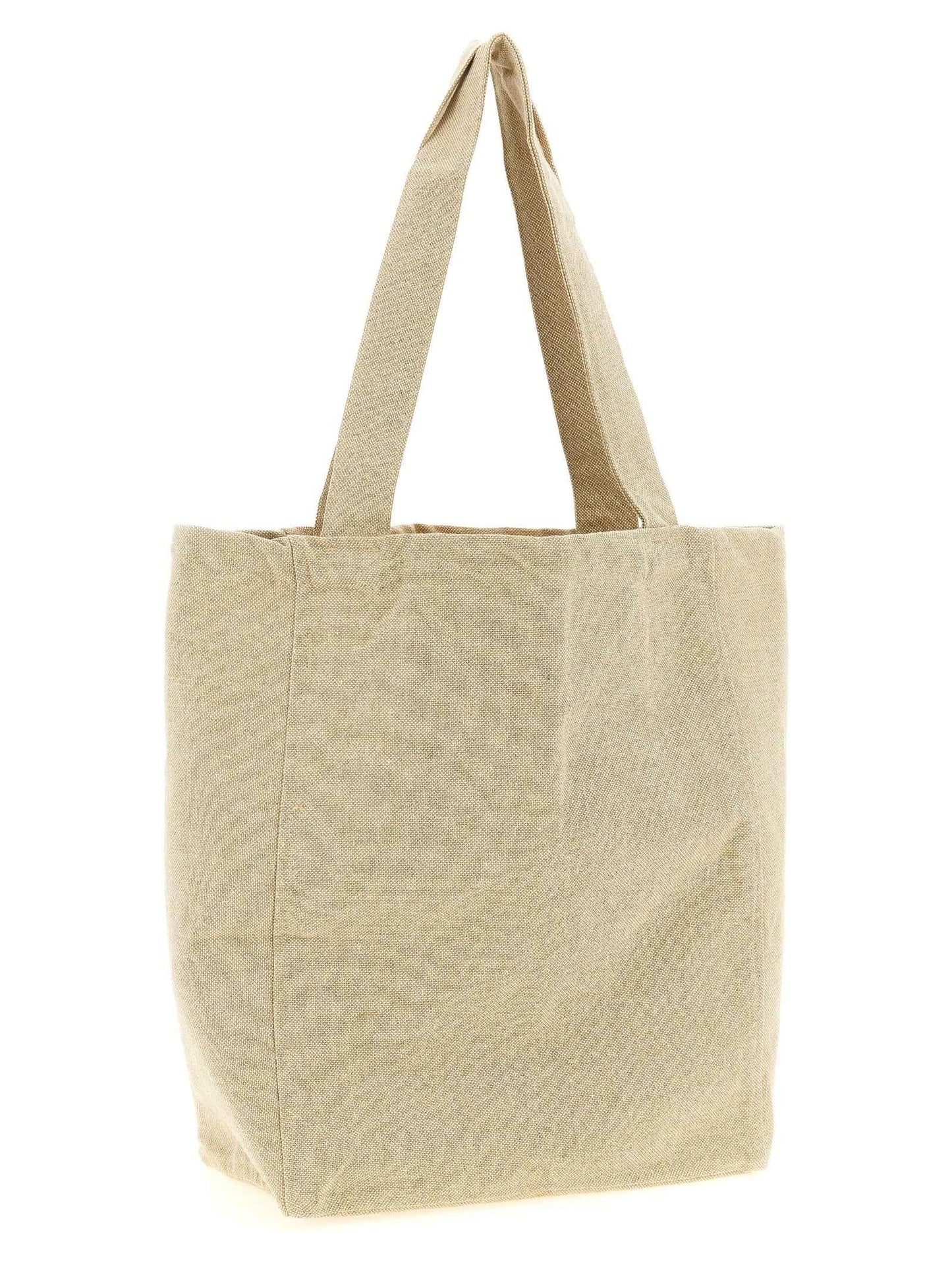 Beige Cotton Tote Bag