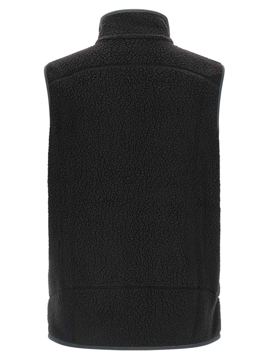 Black Polyester Sleeveless Jacket