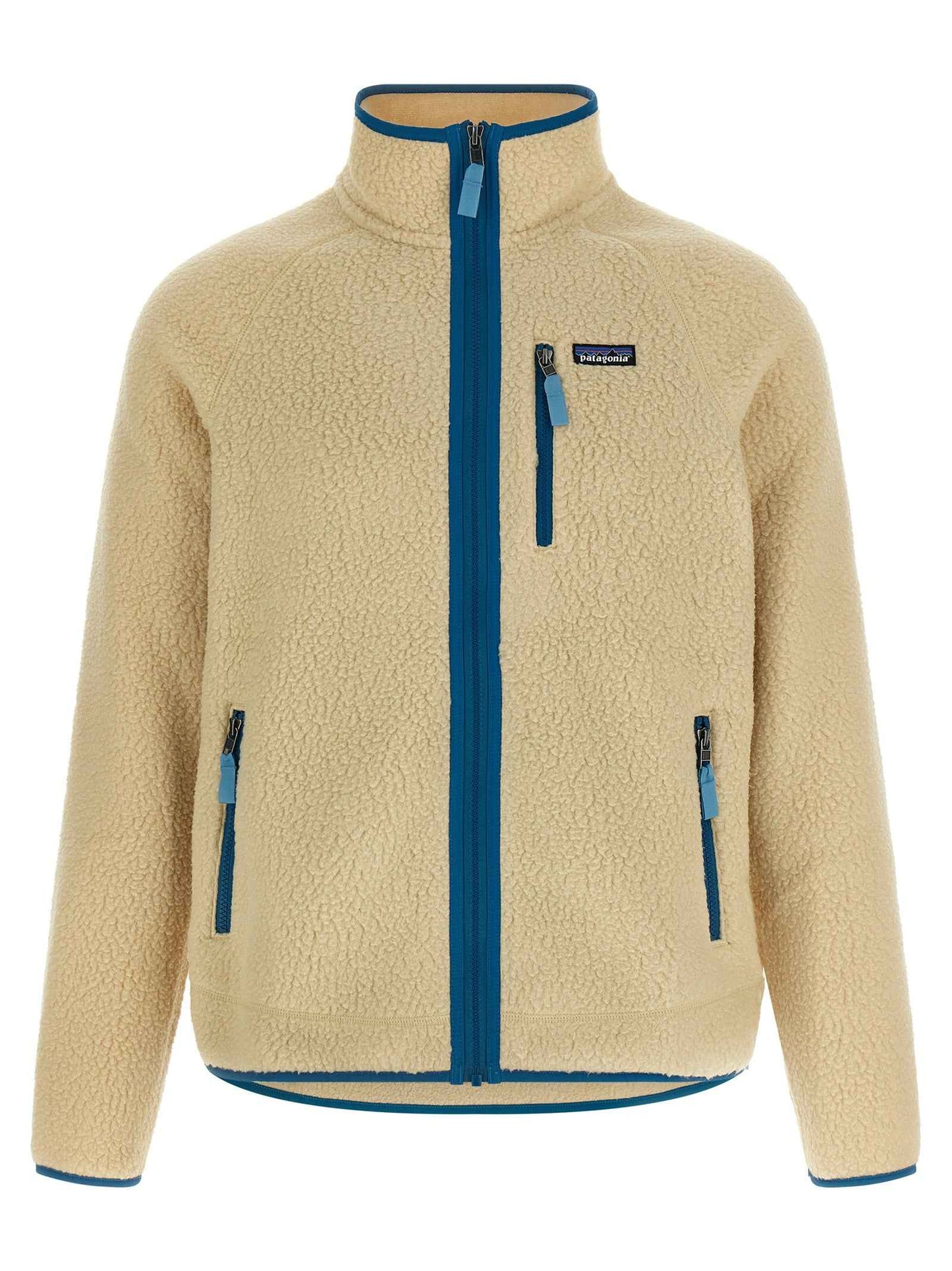 Beige Polyester Full-Length Jacket