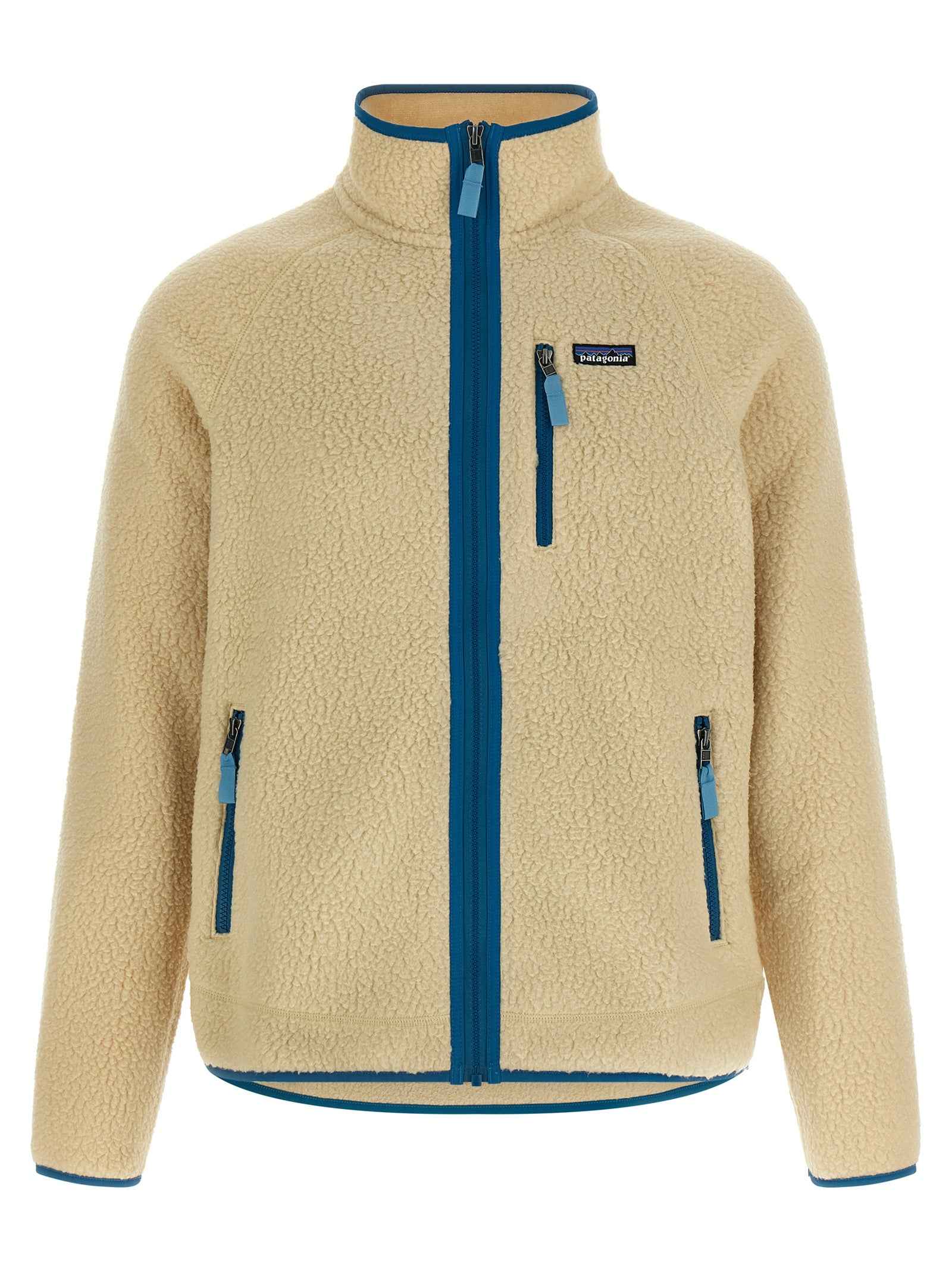 Beige Polyester Full-Length Jacket