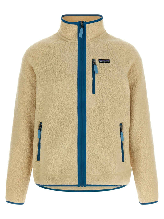 Beige Polyester Full-Length Jacket