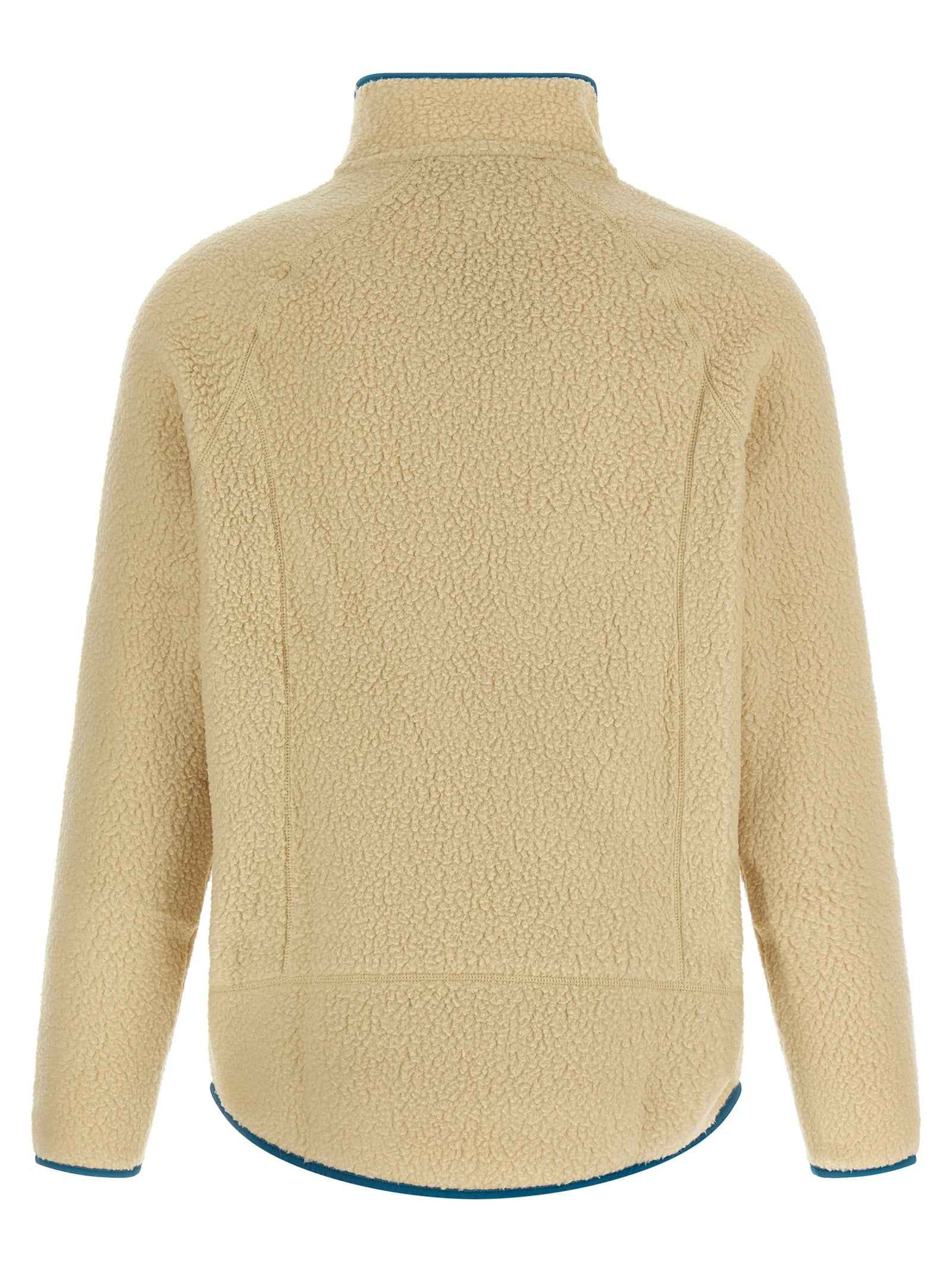 Beige Polyester Full-Length Jacket