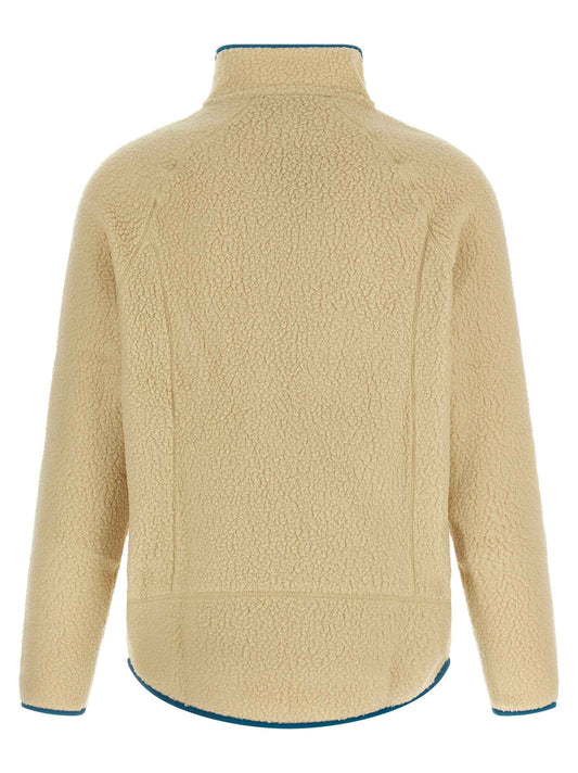Beige Polyester Full-Length Jacket